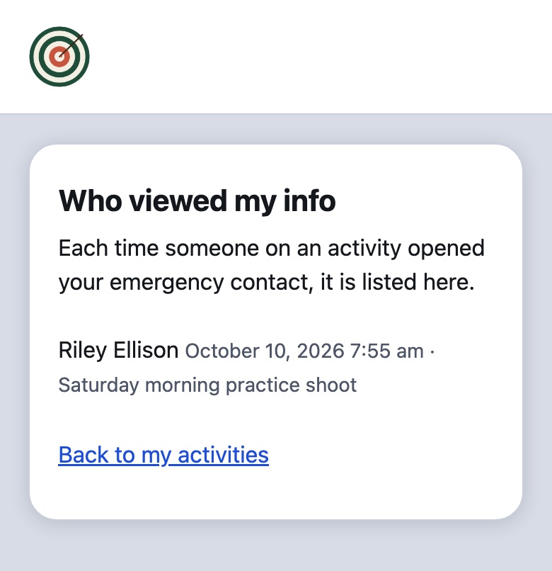 The Who viewed my info page